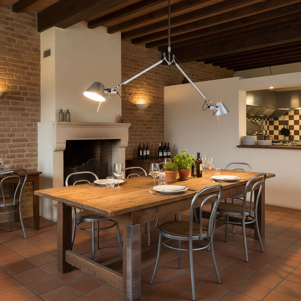 Brady Rocker Arm Pendant Lamp – Adjustable Aluminum Swing-Arm Suspension Light