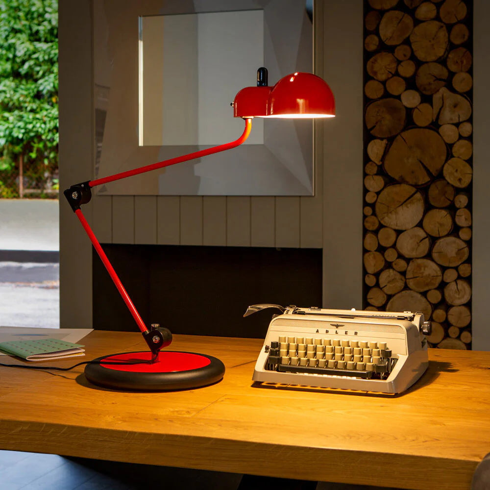 Topo Table Lamp - Articulated Automotive Metal Desk Lamp | 1960s Vintage Industrial Task Light