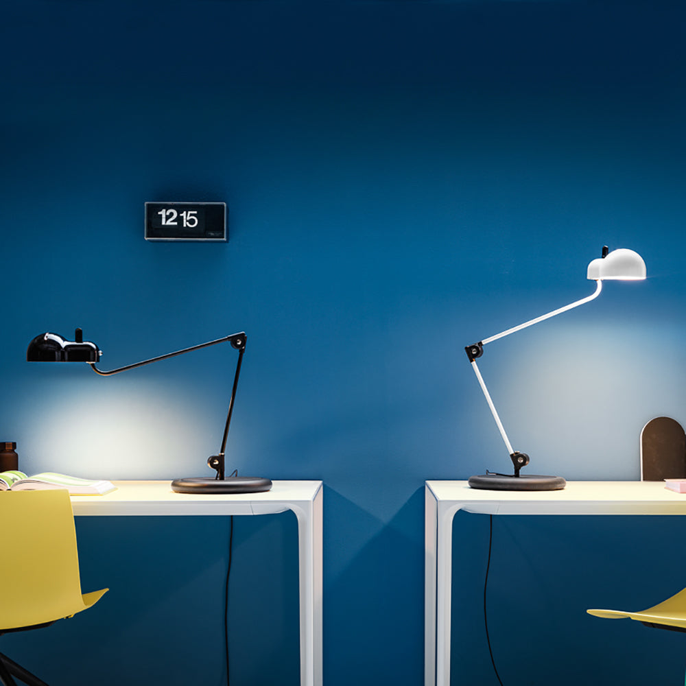 Topo Table Lamp - Articulated Automotive Metal Desk Lamp | 1960s Vintage Industrial Task Light
