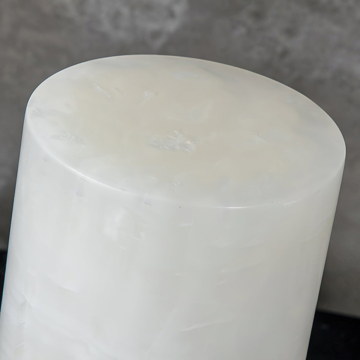 Totem Alabaster Table Lamp (Built-in Battery) - Rechargeable Spanish Stone Accent Light | Cordless Brass Mini Desk Lamp