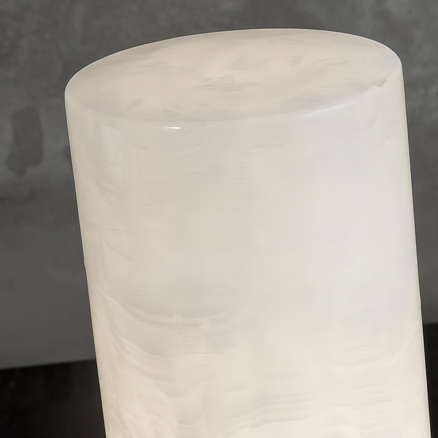Totem Alabaster Table Lamp (Built-in Battery) - Rechargeable Spanish Stone Accent Light | Cordless Brass Mini Desk Lamp