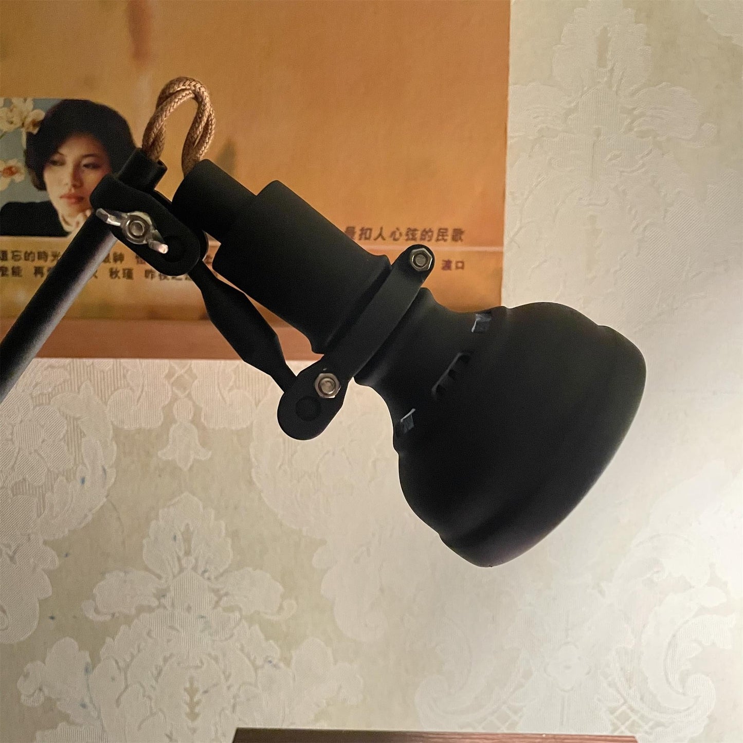 Totham Table Lamp - Vintage Die-Cast Aluminum Desk Lamp | Retro Industrial Black Reading Light