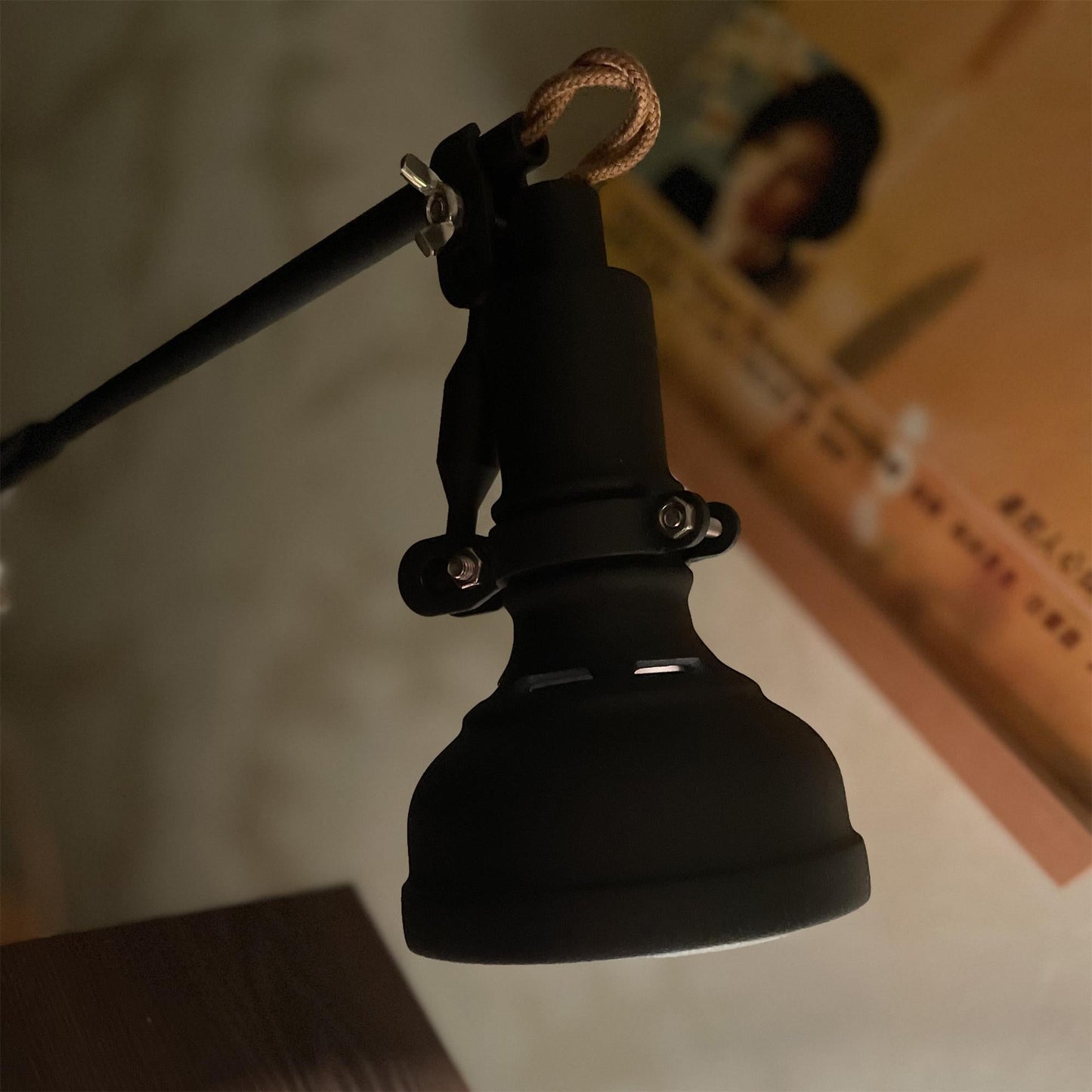 Totham Table Lamp - Vintage Die-Cast Aluminum Desk Lamp | Retro Industrial Black Reading Light