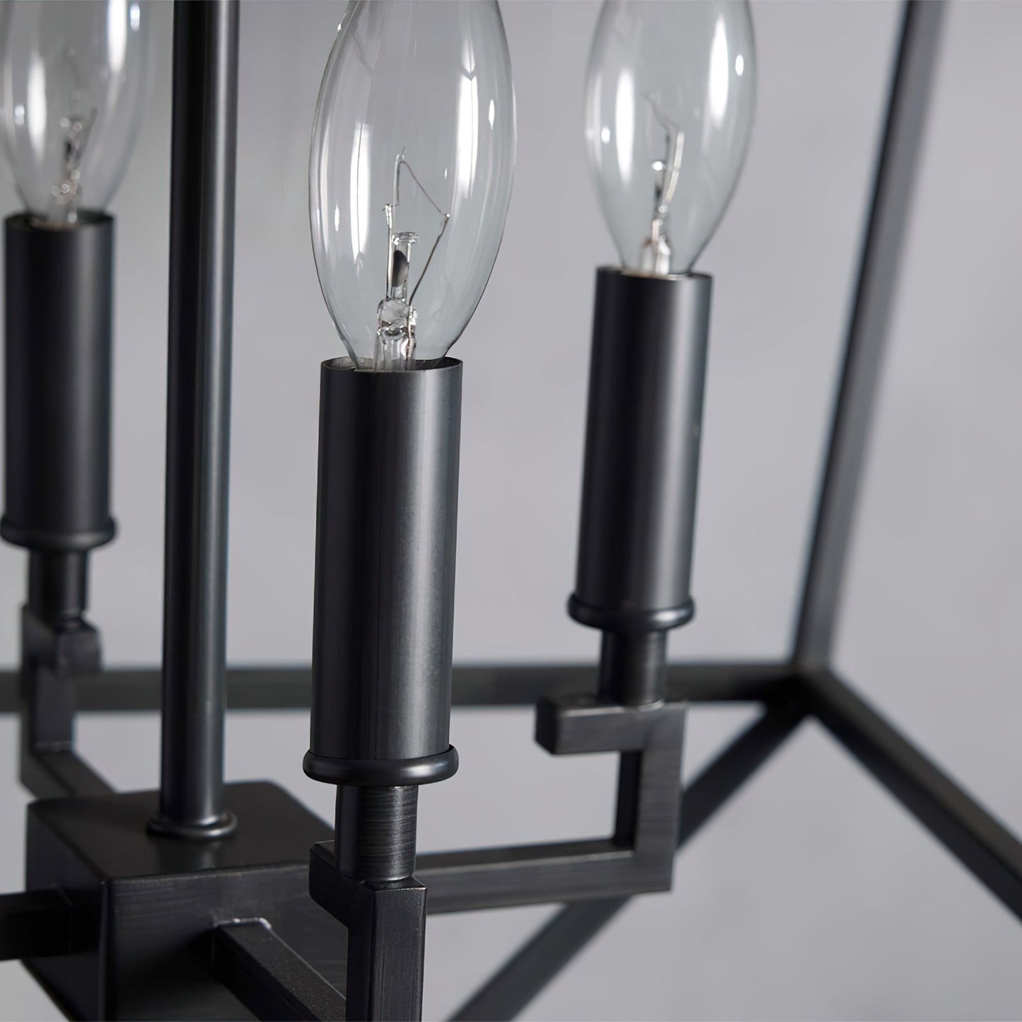 Townsend Pendant Lamp - 4-Light Open Cage Lantern Light | Modern Casual E12/E14 Foyer & Kitchen Pendant