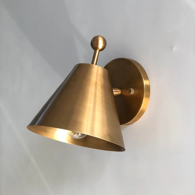 Traatten Wall Lamp - Traditional Solid Brass Wall Sconce | Vintage Finial Accent Light
