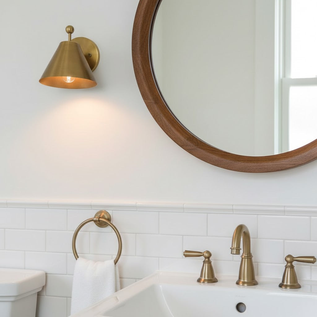 Traatten Wall Lamp - Traditional Solid Brass Wall Sconce | Vintage Finial Accent Light