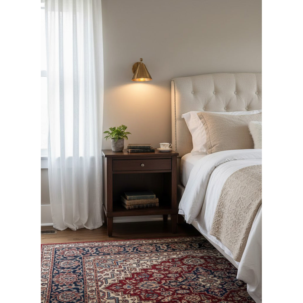 Traatten Wall Lamp - Traditional Solid Brass Wall Sconce | Vintage Finial Accent Light