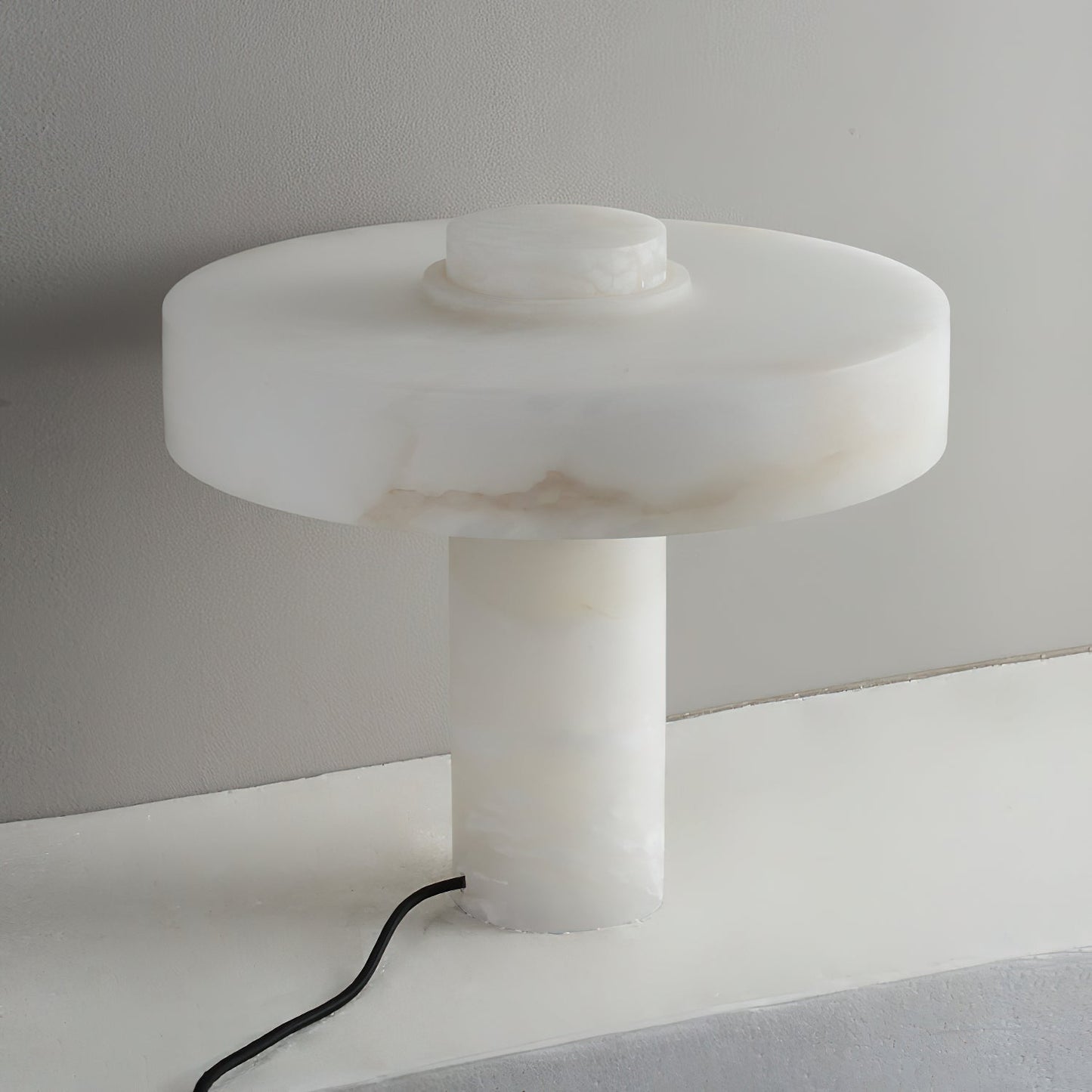 Tramonto Alabaster Table Lamp - Spanish Natural Stone Accent Lamp | Modern Rustic E26/E27 Desk Light
