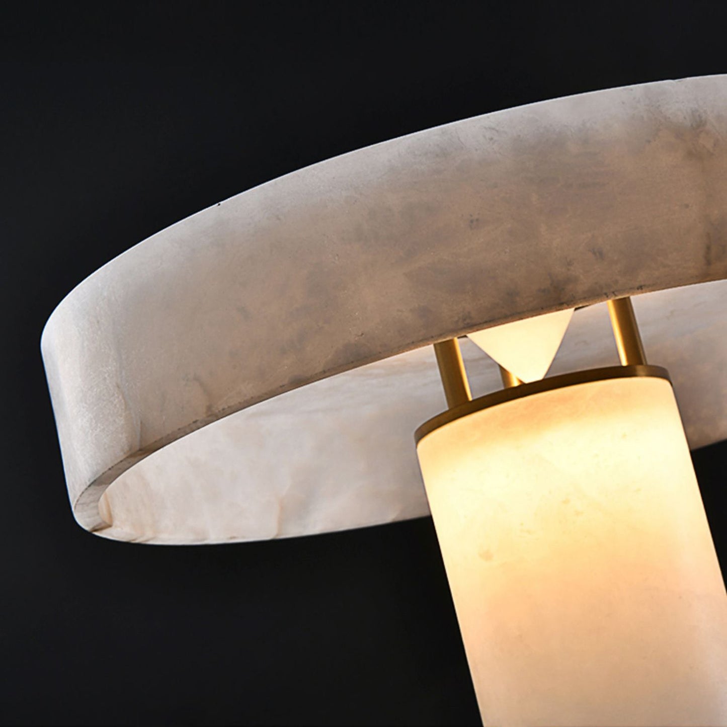 Tramonto Alabaster Table Lamp - Spanish Natural Stone Accent Lamp | Modern Rustic E26/E27 Desk Light