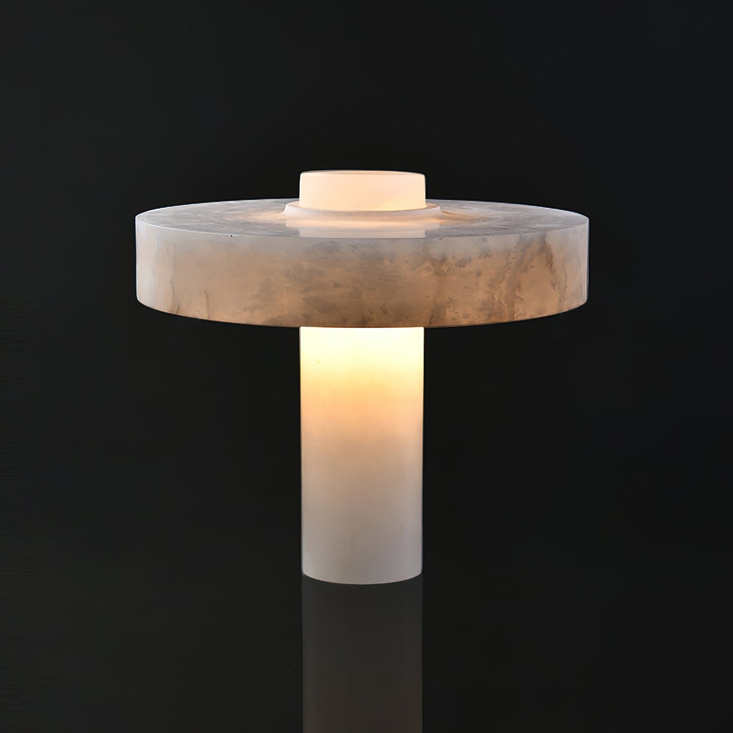 Tramonto Alabaster Table Lamp - Spanish Natural Stone Accent Lamp | Modern Rustic E26/E27 Desk Light