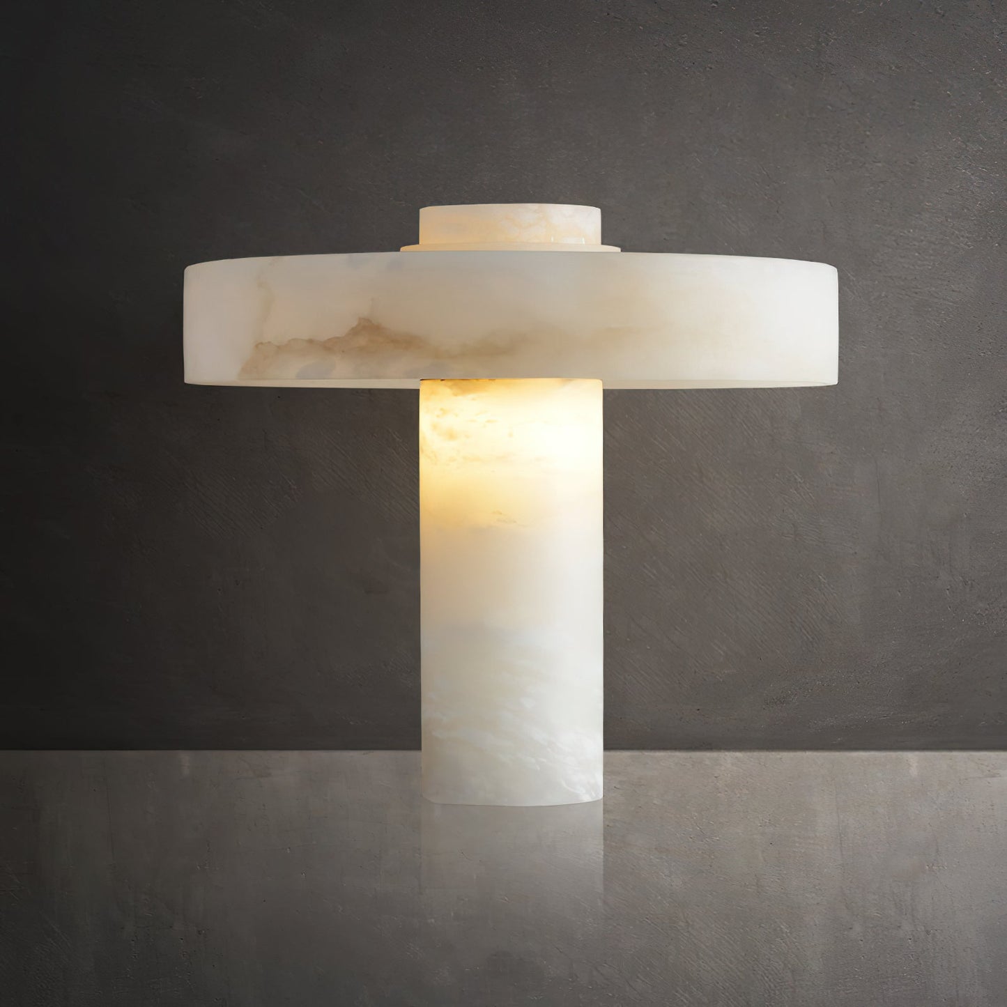 Tramonto Alabaster Table Lamp - Spanish Natural Stone Accent Lamp | Modern Rustic E26/E27 Desk Light