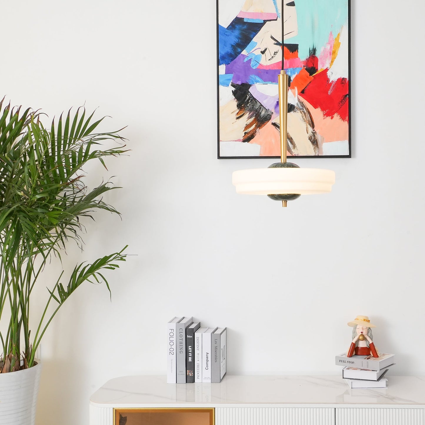 Trave Alabaster Pendant Lamp - Classic Natural Stone Speakeasy Light | Vintage Minimalist E26/E27 Pendant