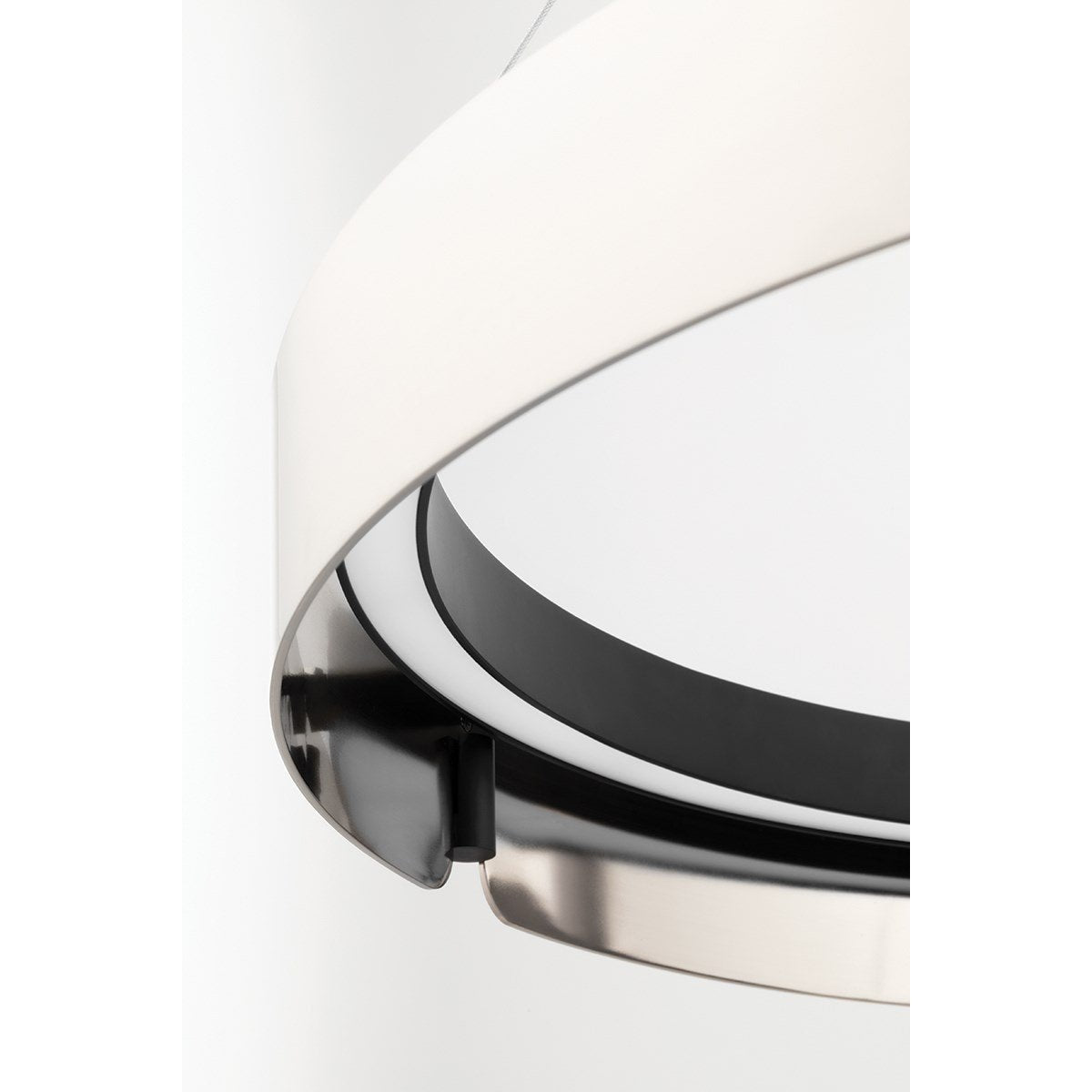 Tribeca Chandelier - Modern Dual-Tone Curved Ring LED Chandelier | Architectural Gold & Black Pendant