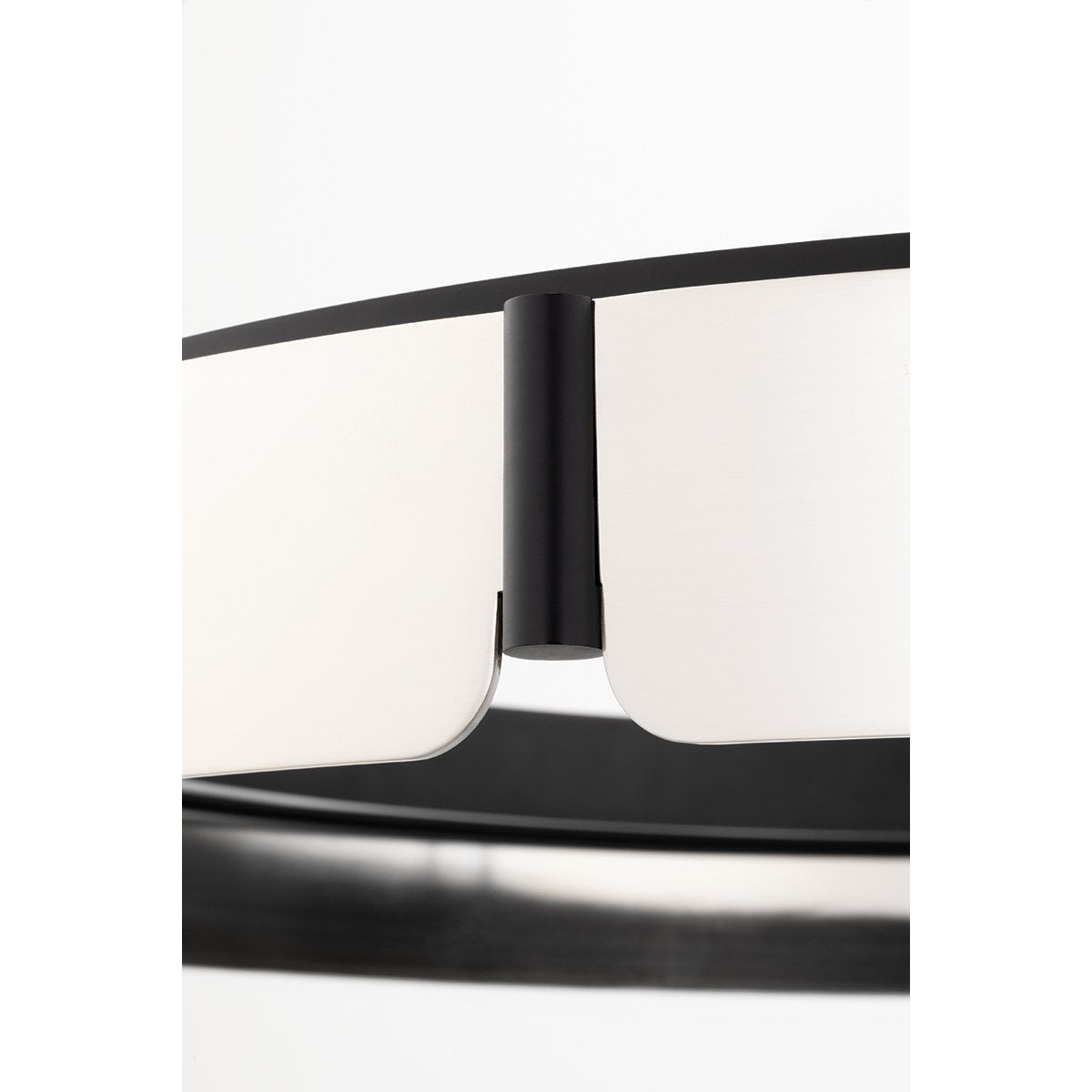 Tribeca Chandelier - Modern Dual-Tone Curved Ring LED Chandelier | Architectural Gold & Black Pendant