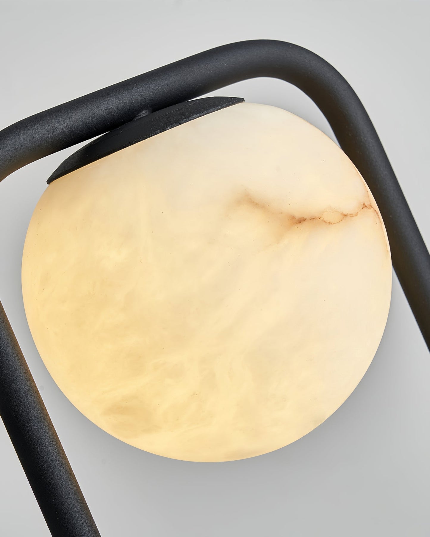 Tribeca Alabaster Pendant Lamp - Handcrafted Natural Stone Shade Pendant | Retro Minimalist G9 Hanging Light