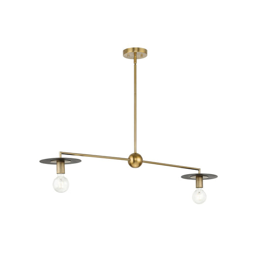 Trimble Island Pendant Lamp - Modern Solid Brass 2-Light Kitchen Island Light | Luxe Industrial Dining Pendant