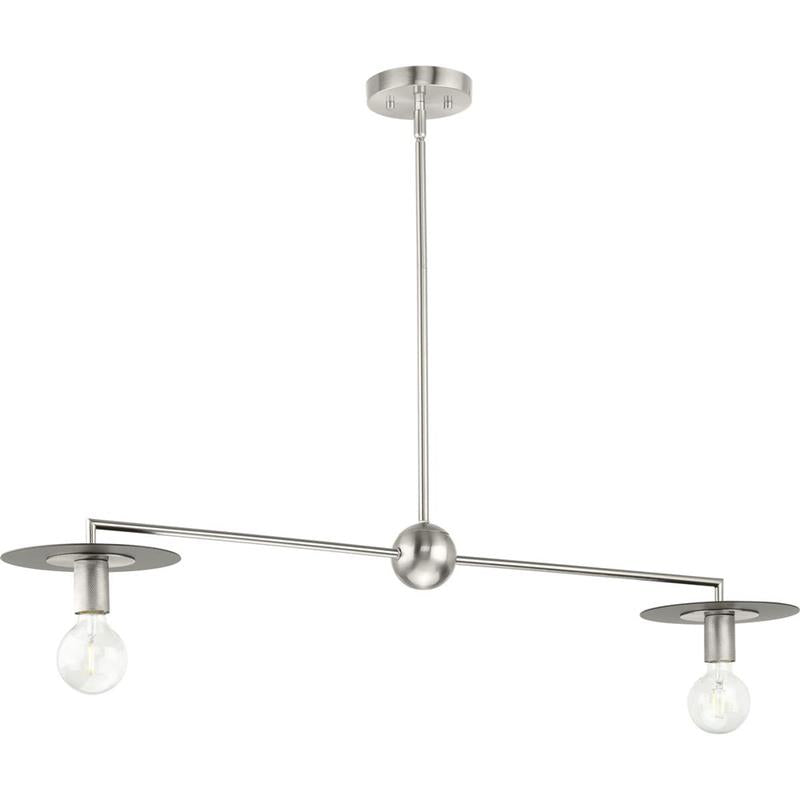 Trimble Island Pendant Lamp - Modern Solid Brass 2-Light Kitchen Island Light | Luxe Industrial Dining Pendant