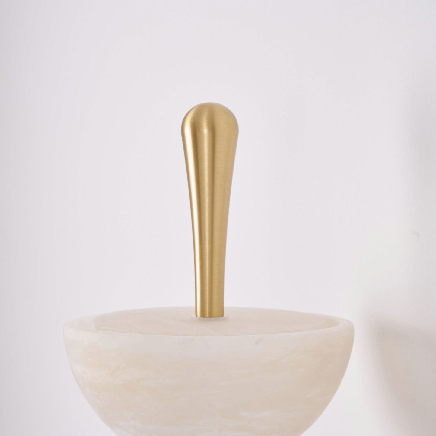 Triple Alabaster Wall Lamp - Tiered Natural Alabaster Stone Sconce | Modern Brass LED Wall Light