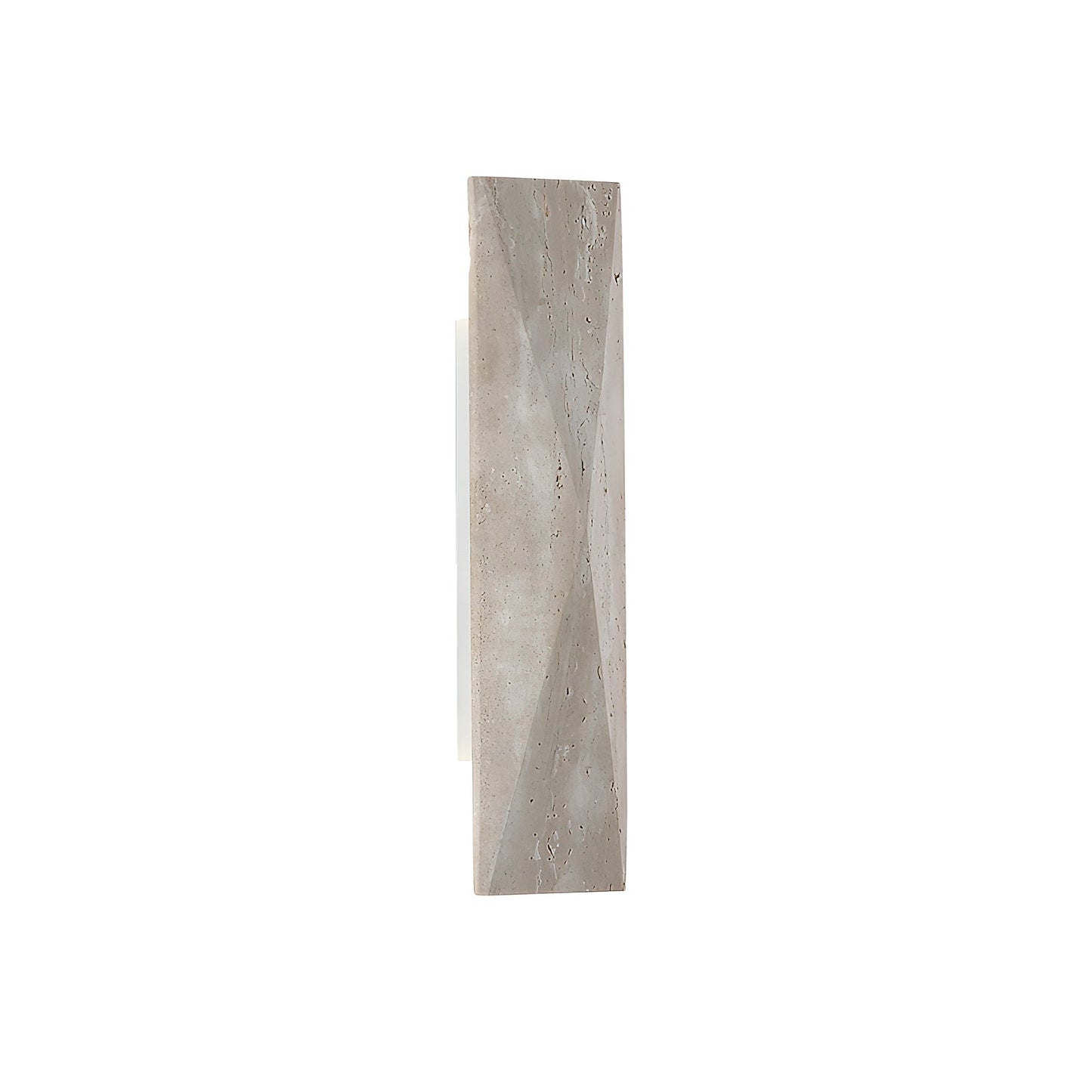 Tropez Travertine Wall Lamp - Natural Beige Stone Cylinder Sconce | Modern Minimalist G9 Wall Light