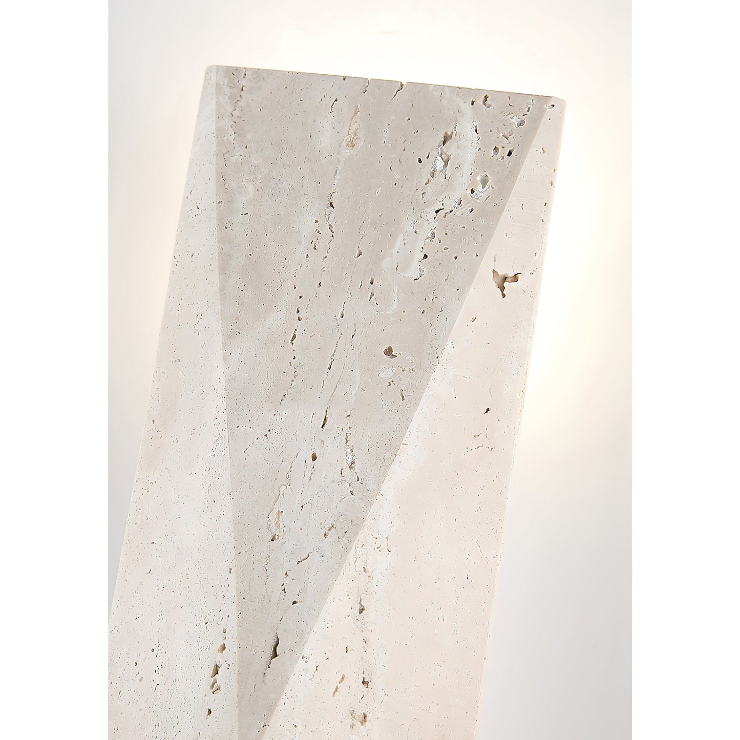Tropez Travertine Wall Lamp - Natural Beige Stone Cylinder Sconce | Modern Minimalist G9 Wall Light