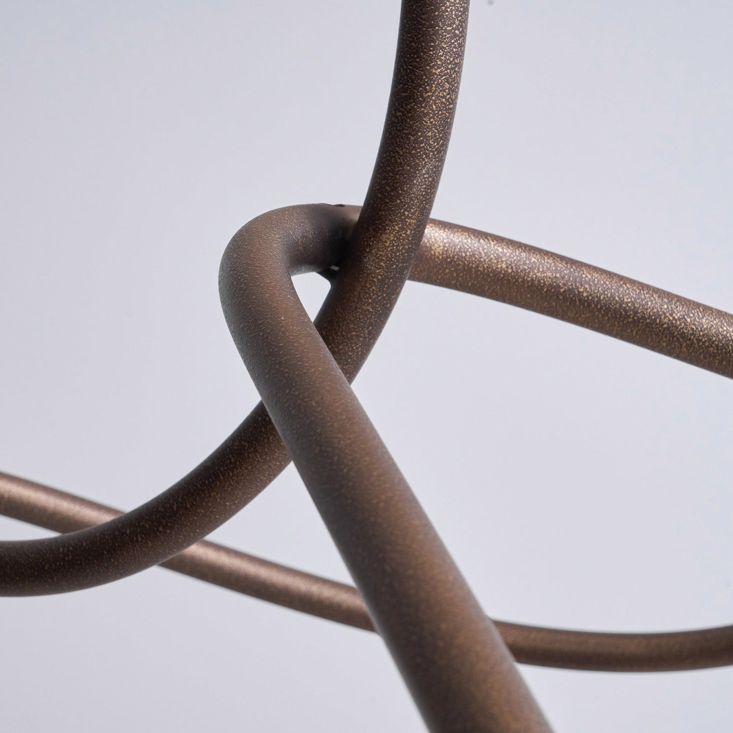 Tryst Chandelier - Interlocked Sculptural Brass Pendant Light | Modern Kinetic Balancing Chandelier