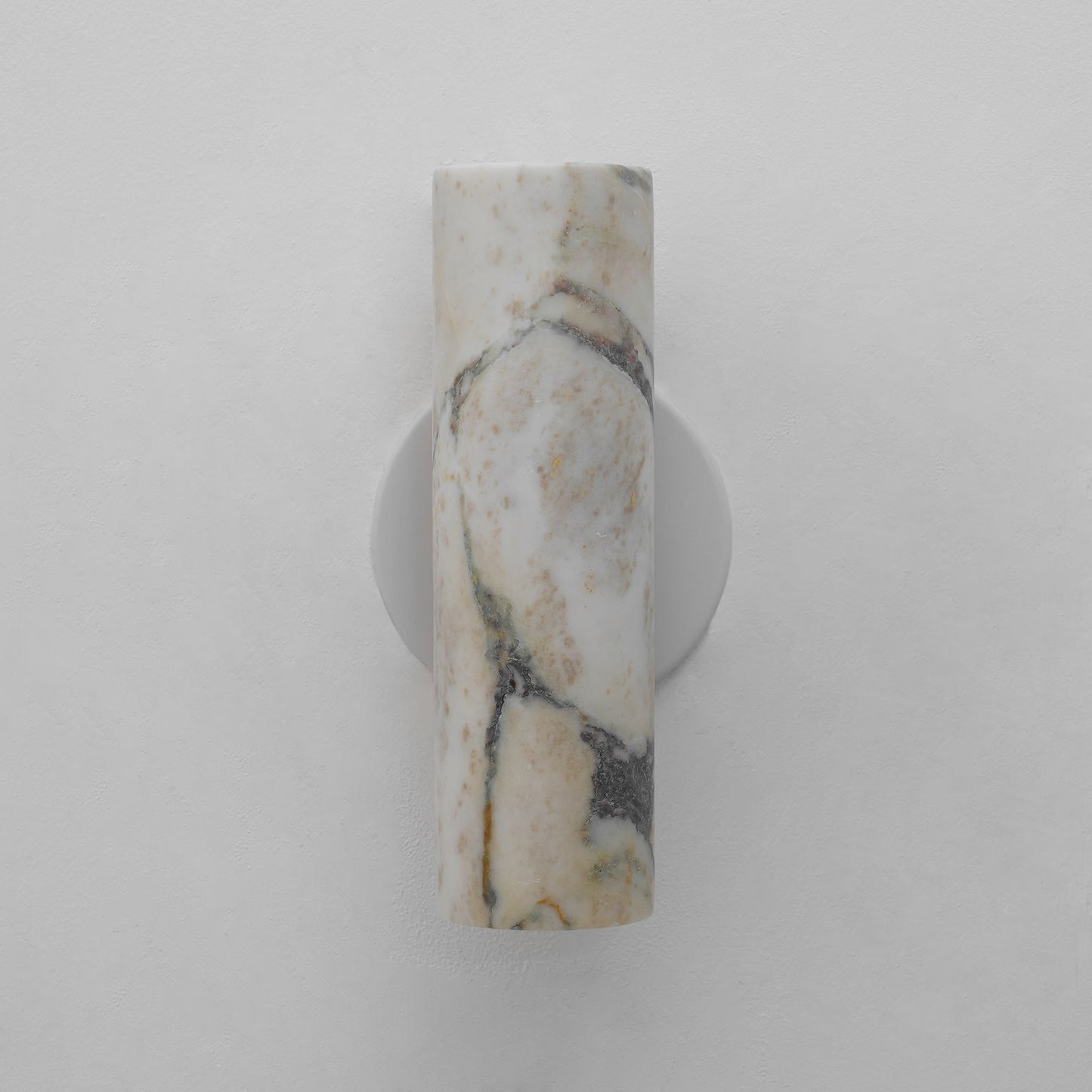 Tubular Marble Wall Lamp - Natural Stone Cylinder Sconce | Modern Minimalist G9 Wall Light