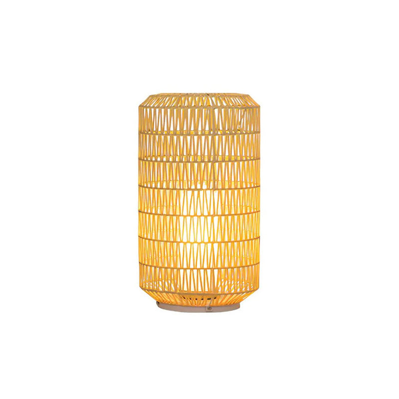 Tulum Lantern Outdoor Light - Hand-Woven Rattan USB Rechargeable Patio Light | IP65 Waterproof Ambient Outdoor Lamp
