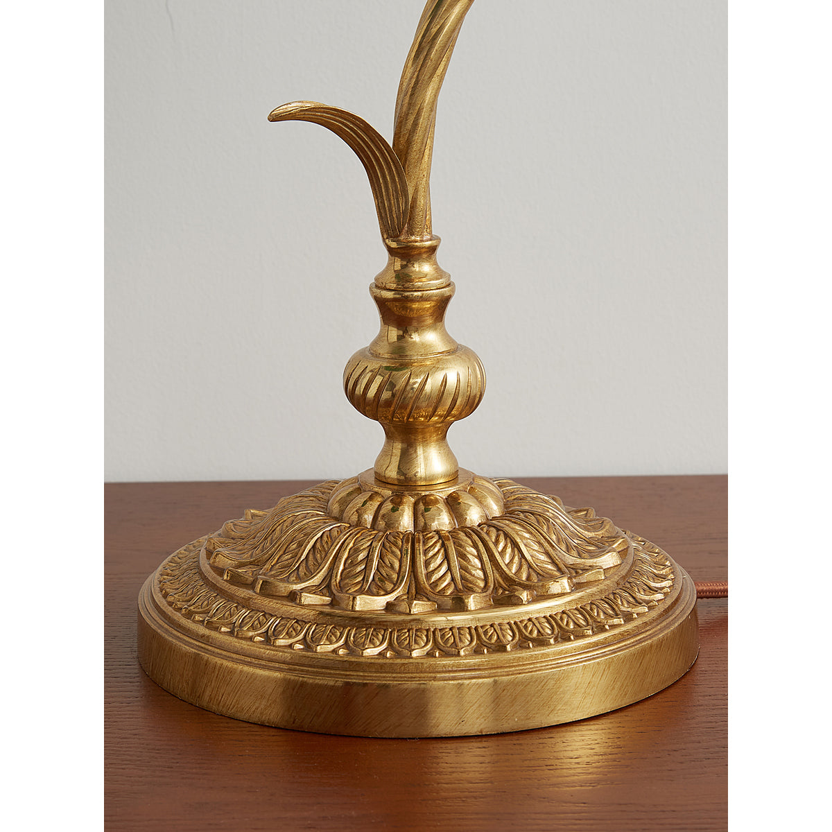 Turco Table Lamp - Polished Brass & Emerald Green Glass Desk Lamp | Vintage Luxury Bedside Accent Light