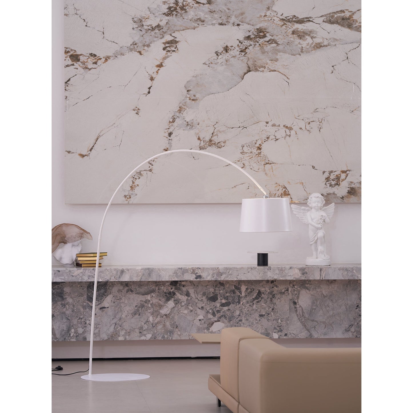 Twiggy Floor Lamp - Iconic Oversized Arc Floor Light | Modern Off-Center Overhead Dining Lamp
