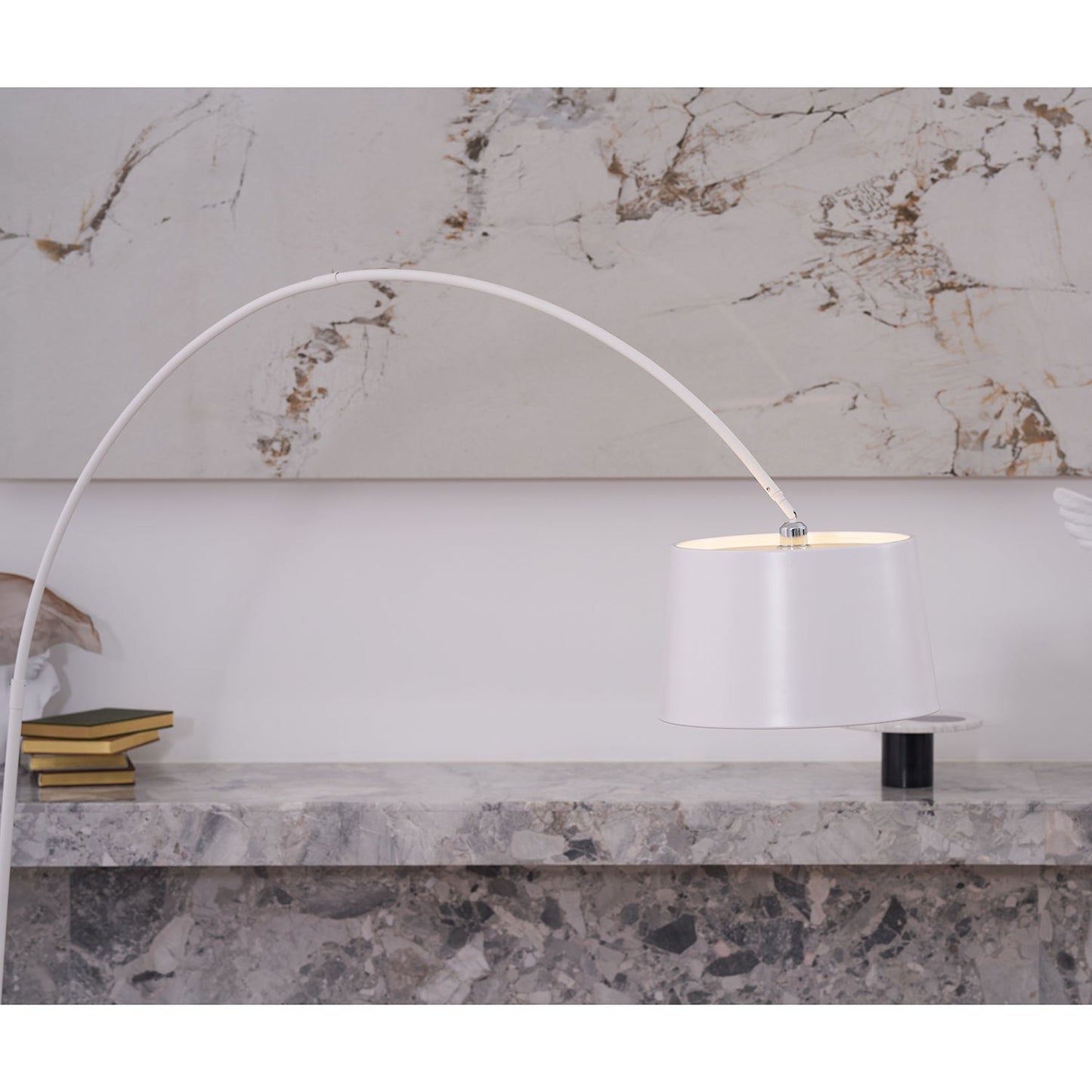 Twiggy Floor Lamp - Iconic Oversized Arc Floor Light | Modern Off-Center Overhead Dining Lamp