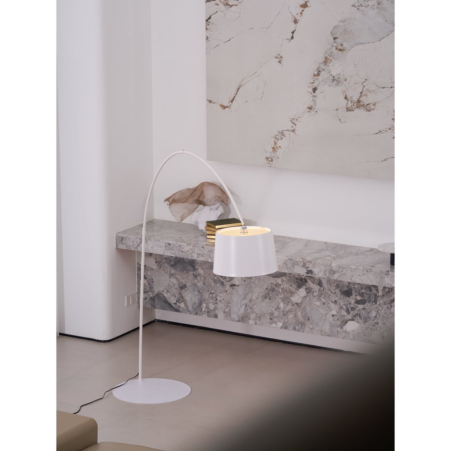 Twiggy Floor Lamp - Iconic Oversized Arc Floor Light | Modern Off-Center Overhead Dining Lamp