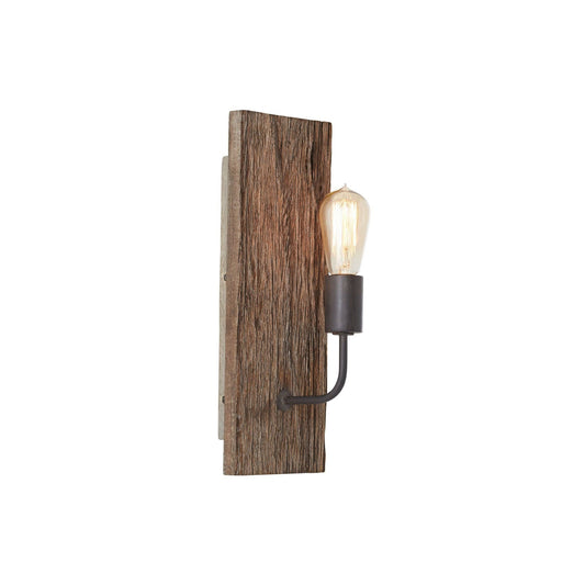 Tybee Wall Lamp - Nordic Grey Driftwood Lantern Wall Sconce | Coastal Rustic Bedside & Vanity Light