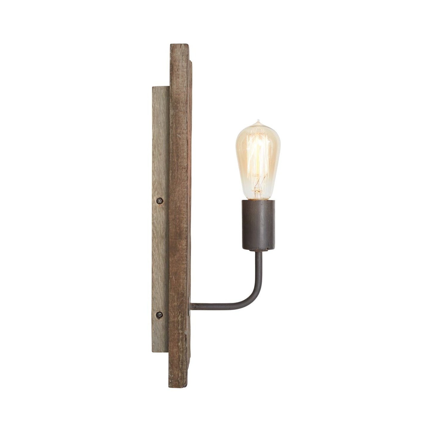 Tybee Wall Lamp - Nordic Grey Driftwood Lantern Wall Sconce | Coastal Rustic Bedside & Vanity Light