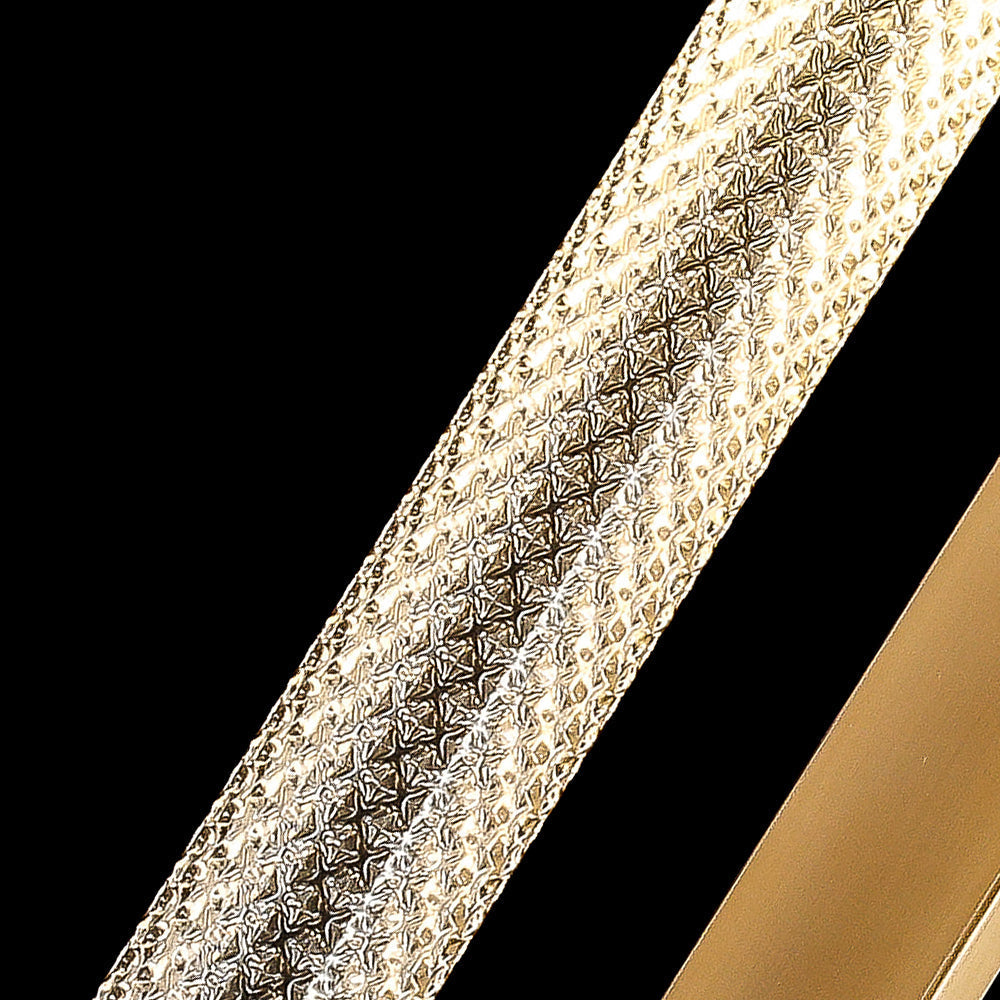 Tycho Floor Lamp - Ribbed Glass Globe & Gold Brass LED Floor Light | Luxury Standing Lamp