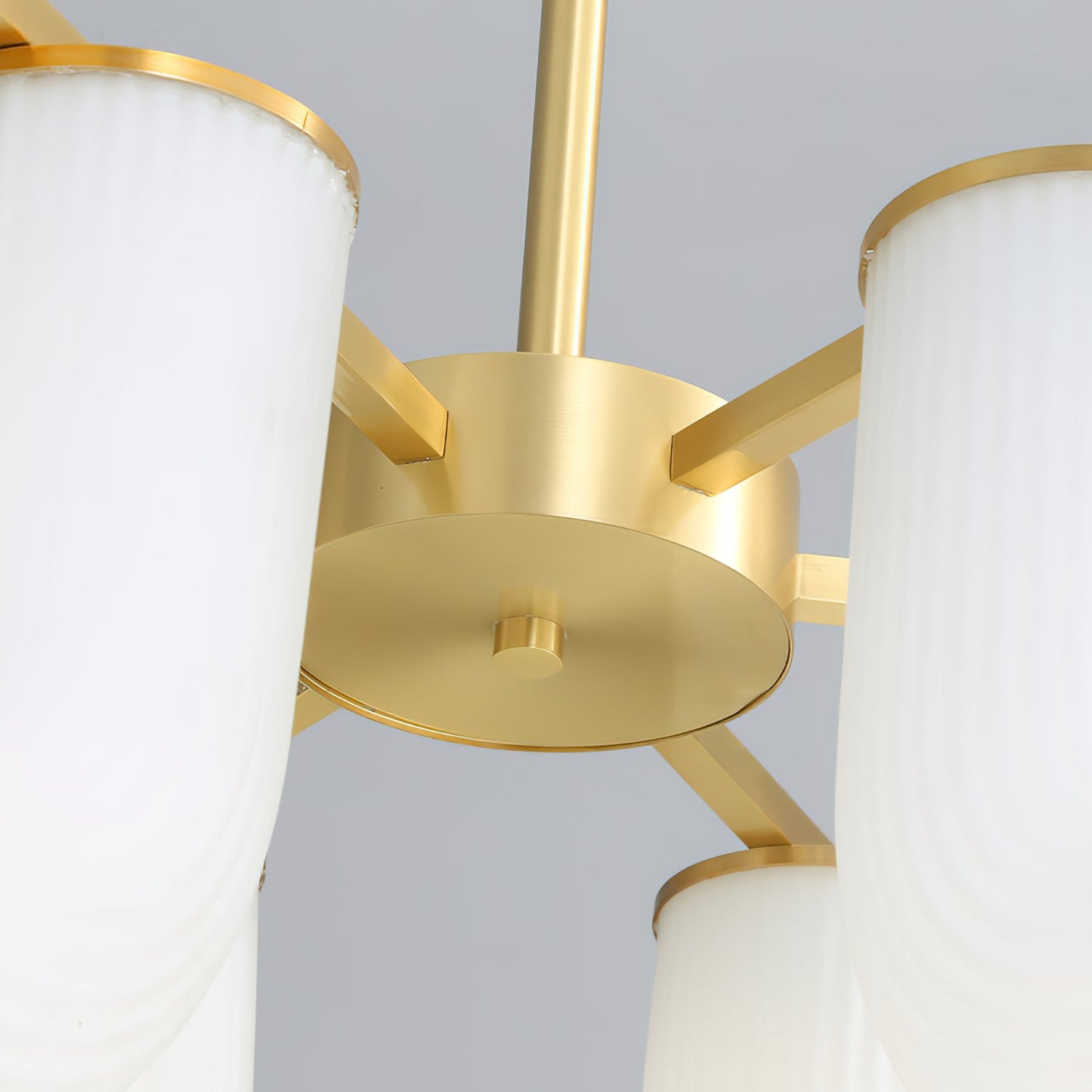 U Shaped Chandelier - Modern Sculptural Curved PE Rotomolded LED Pendant Light | Minimalist Ring Ceiling Chandelier