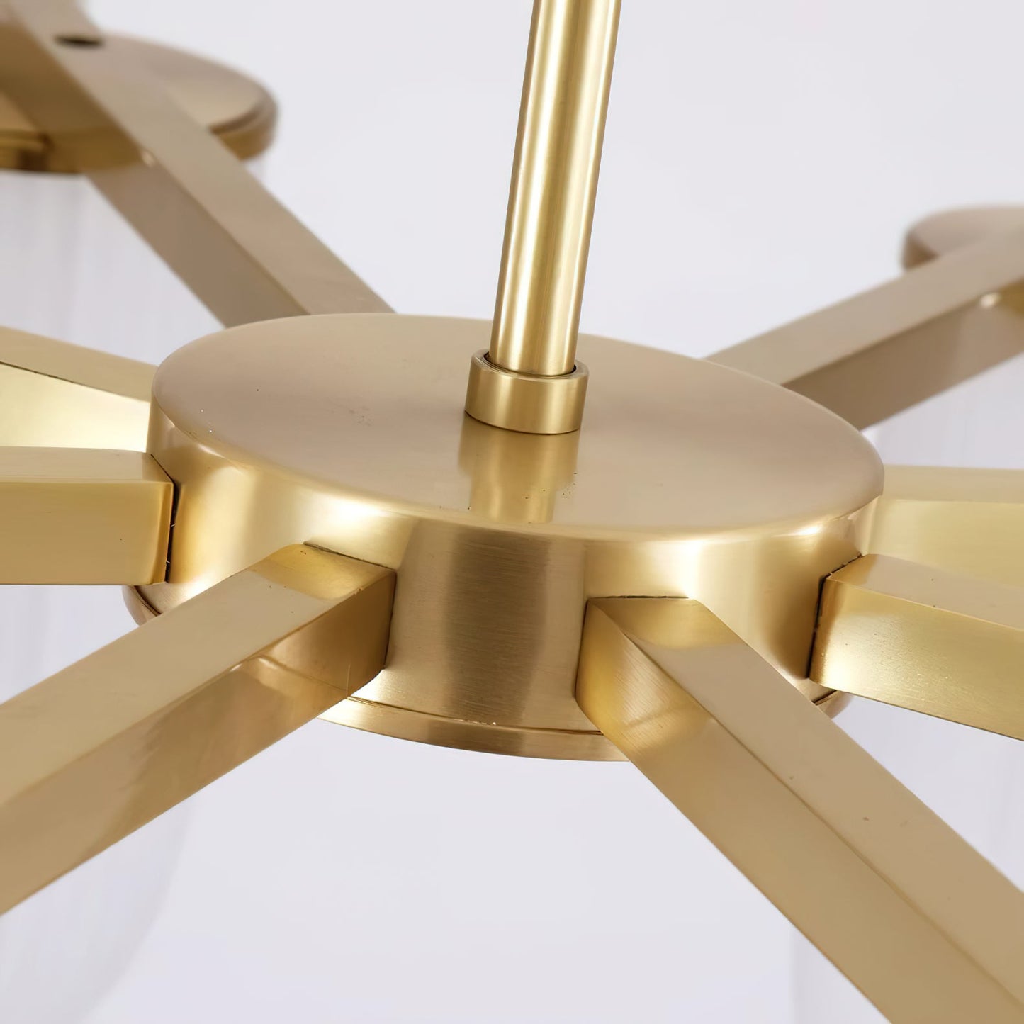 U Shaped Chandelier - Modern Sculptural Curved PE Rotomolded LED Pendant Light | Minimalist Ring Ceiling Chandelier