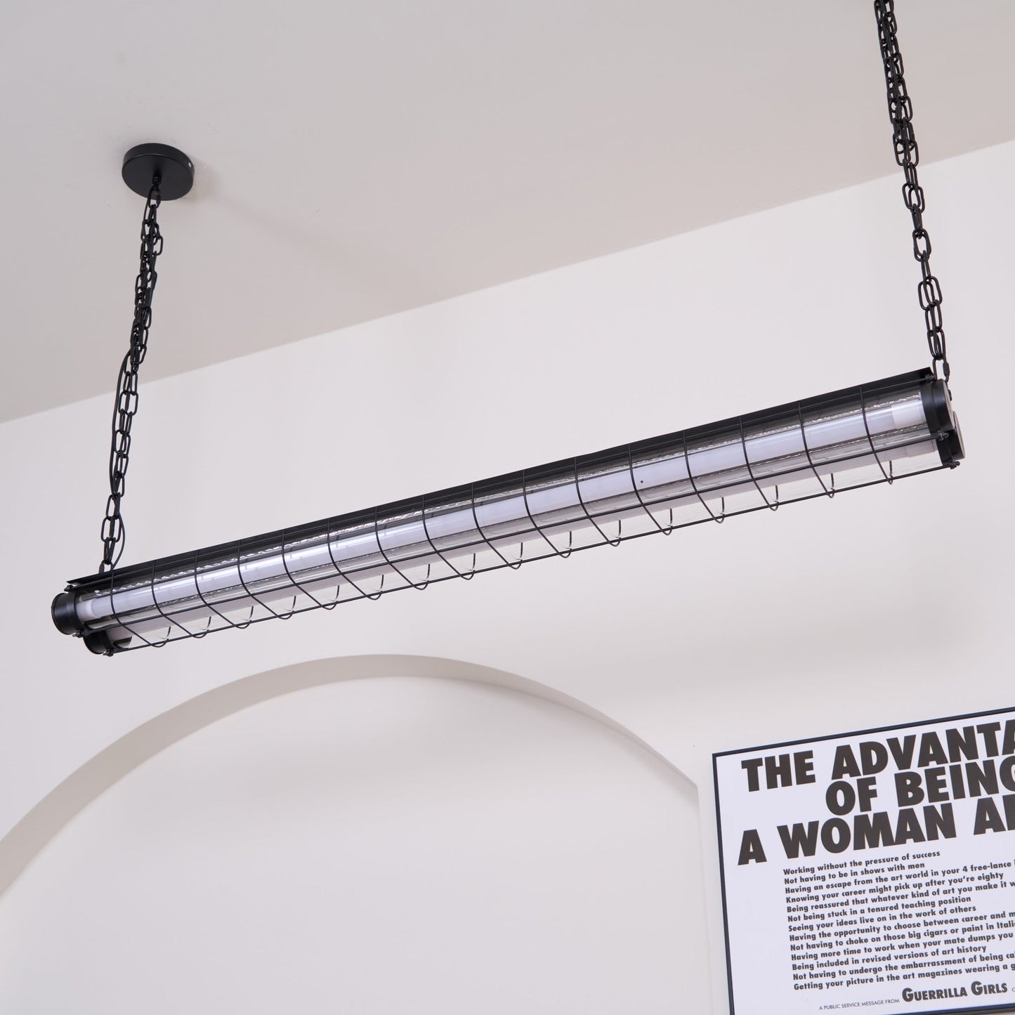 Ultra Mariner Pendant Light - Nautical Industrial Metal Cage Linear LED Light | Kitchen Island & Bar Pendant