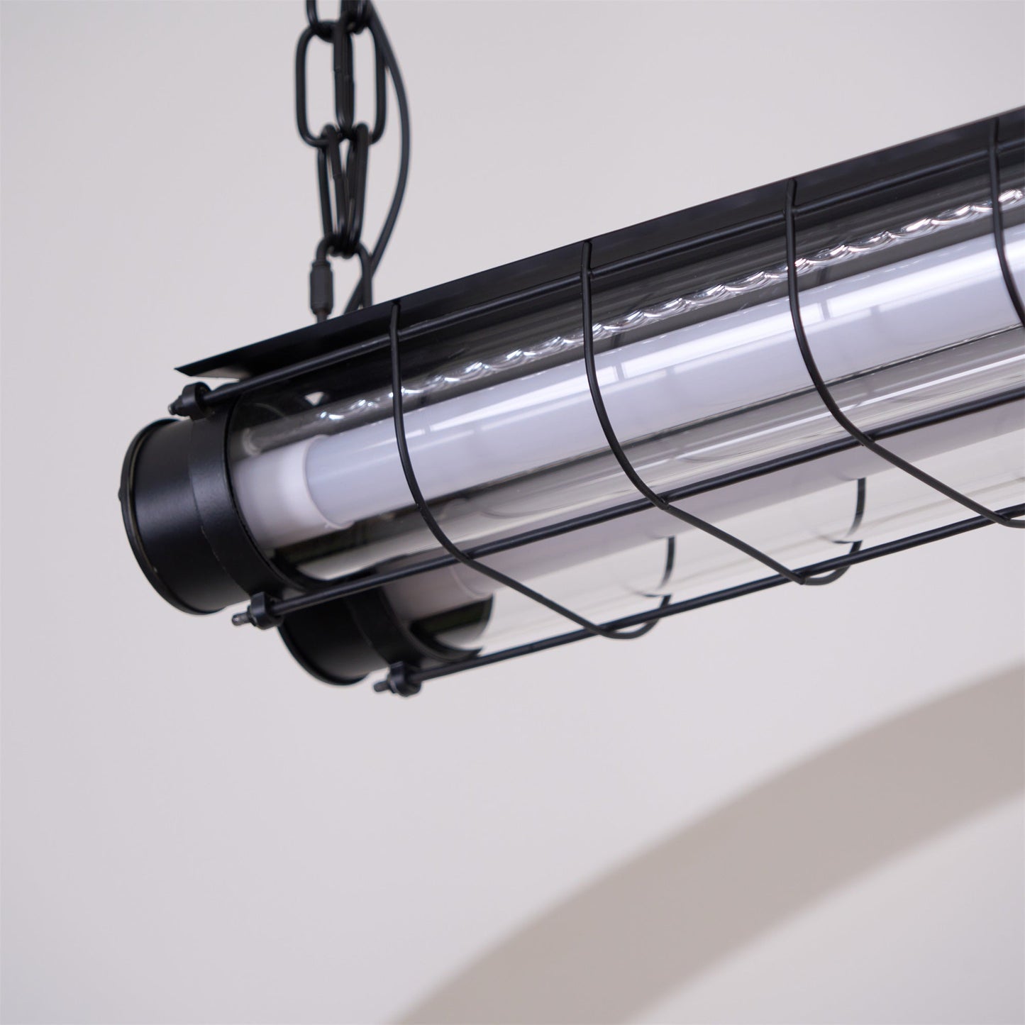 Ultra Mariner Pendant Light - Nautical Industrial Metal Cage Linear LED Light | Kitchen Island & Bar Pendant