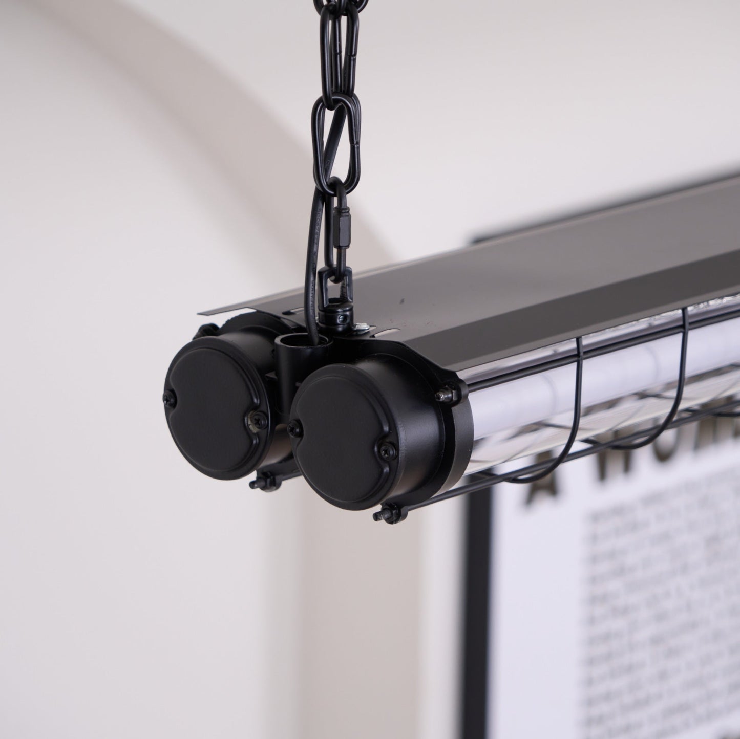 Ultra Mariner Pendant Light - Nautical Industrial Metal Cage Linear LED Light | Kitchen Island & Bar Pendant