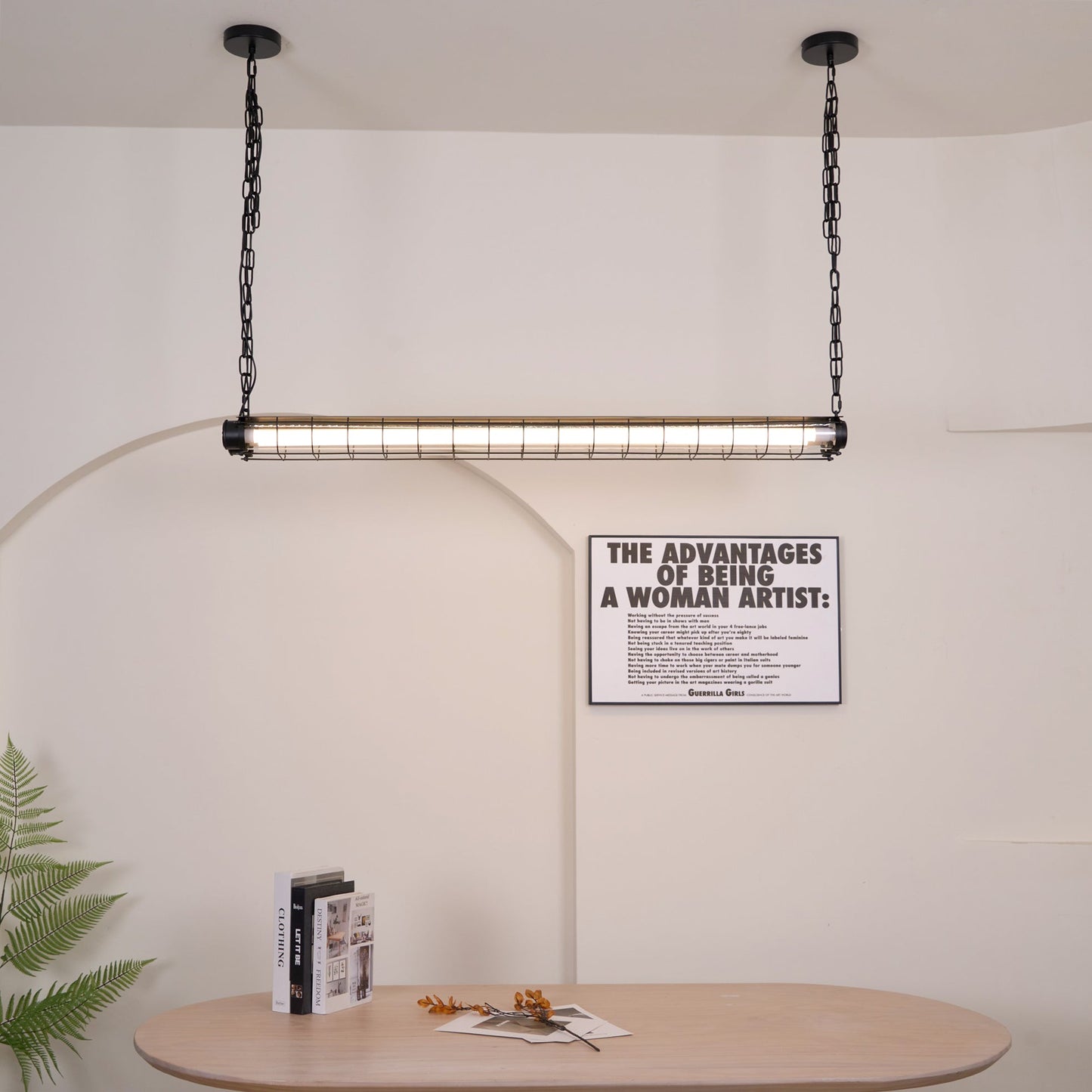 Ultra Mariner Pendant Light - Nautical Industrial Metal Cage Linear LED Light | Kitchen Island & Bar Pendant
