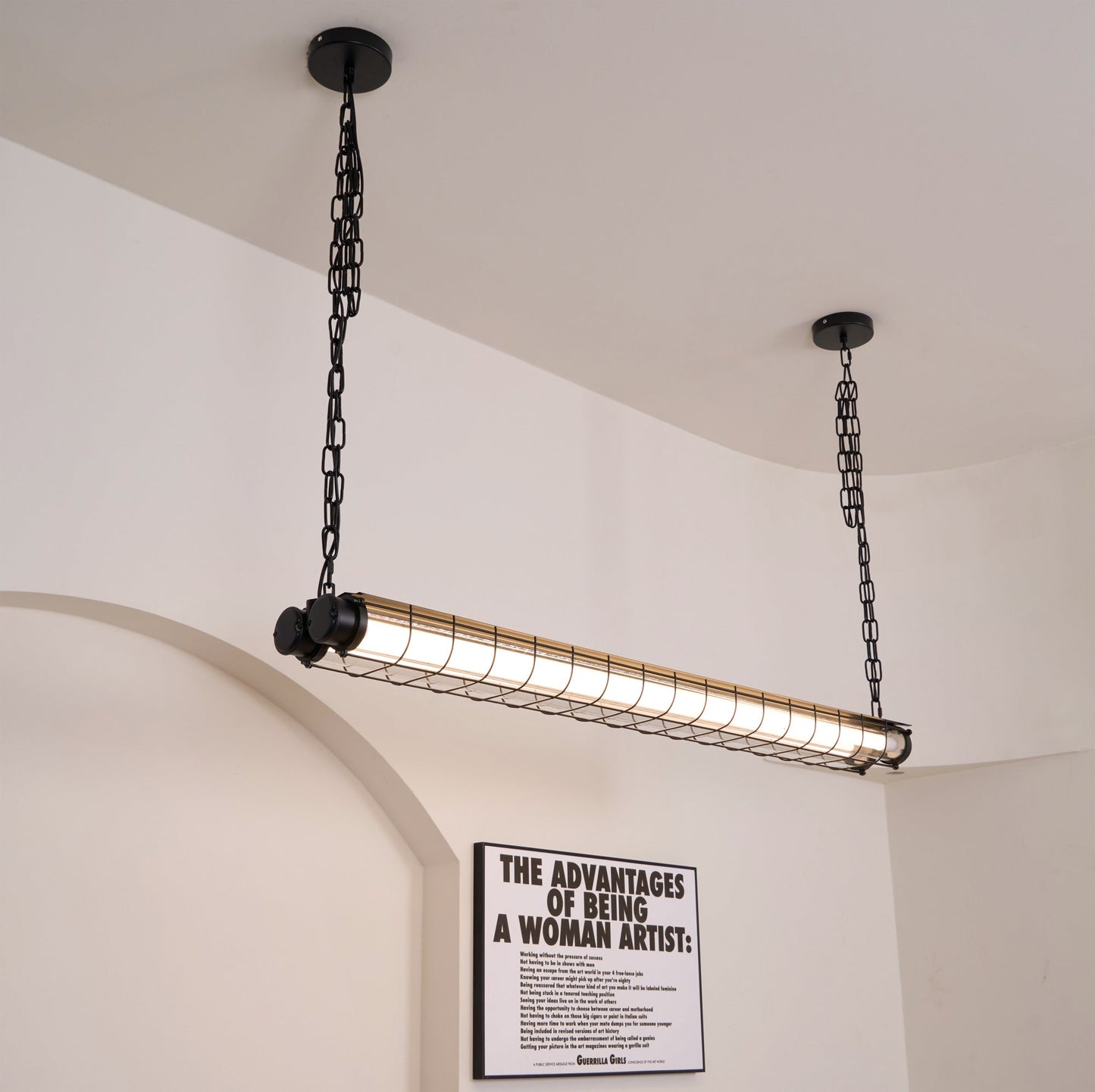 Ultra Mariner Pendant Light - Nautical Industrial Metal Cage Linear LED Light | Kitchen Island & Bar Pendant