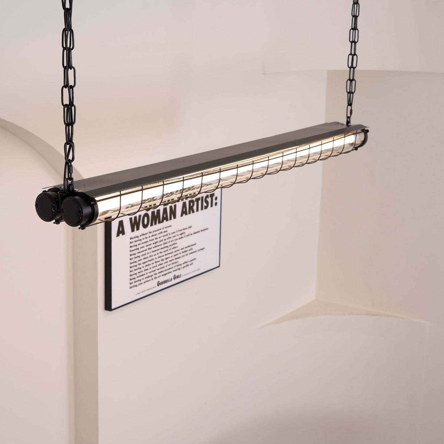 Ultra Mariner Pendant Light - Nautical Industrial Metal Cage Linear LED Light | Kitchen Island & Bar Pendant