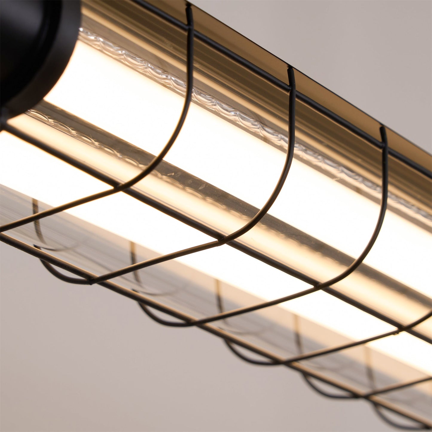Ultra Mariner Pendant Light - Nautical Industrial Metal Cage Linear LED Light | Kitchen Island & Bar Pendant