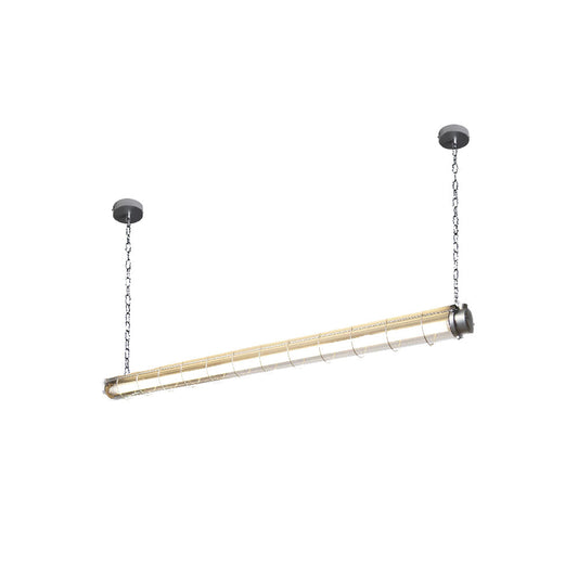 Ultra Mariner Pendant Light - Nautical Industrial Metal Cage Linear LED Light | Kitchen Island & Bar Pendant
