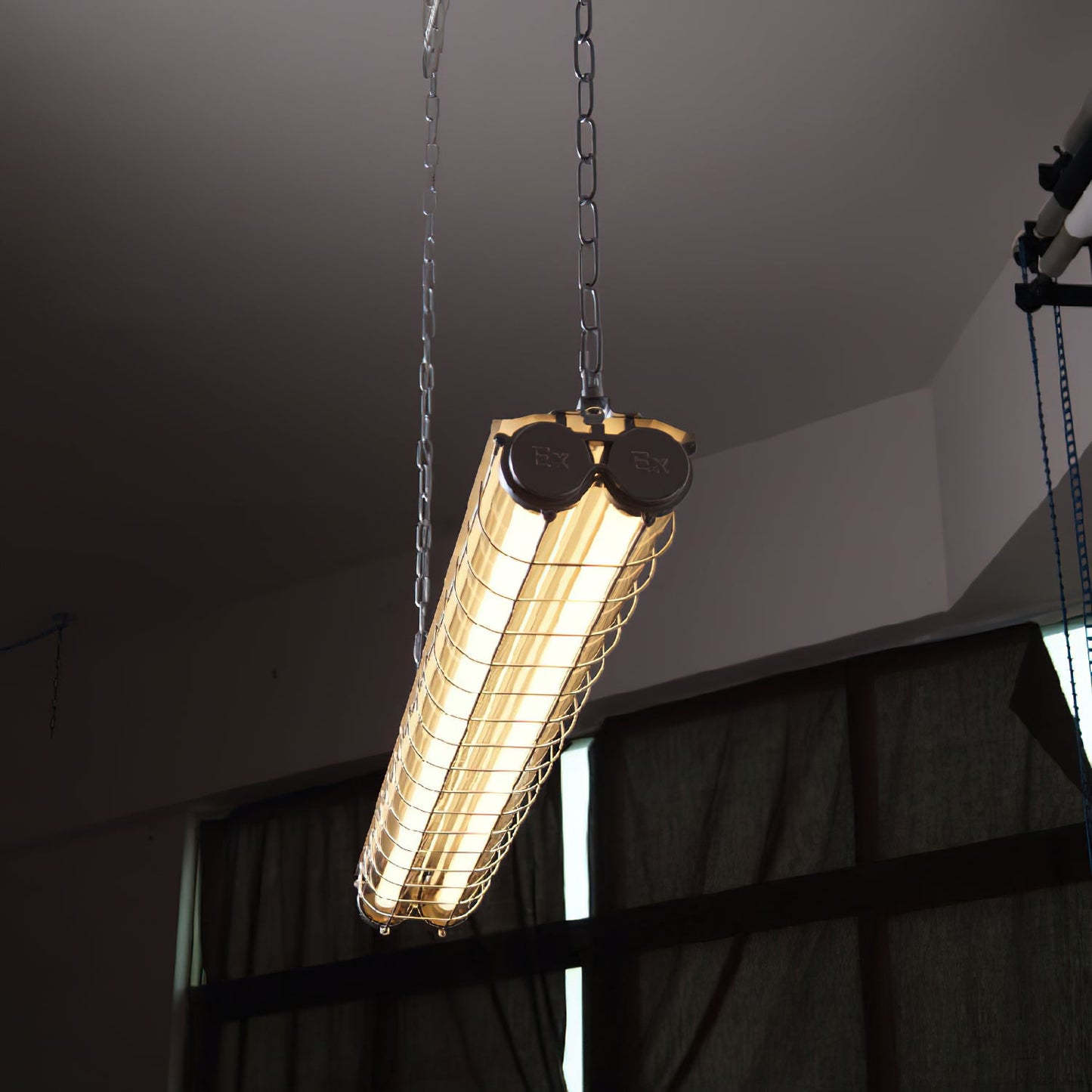 Ultra Mariner Pendant Light - Nautical Industrial Metal Cage Linear LED Light | Kitchen Island & Bar Pendant