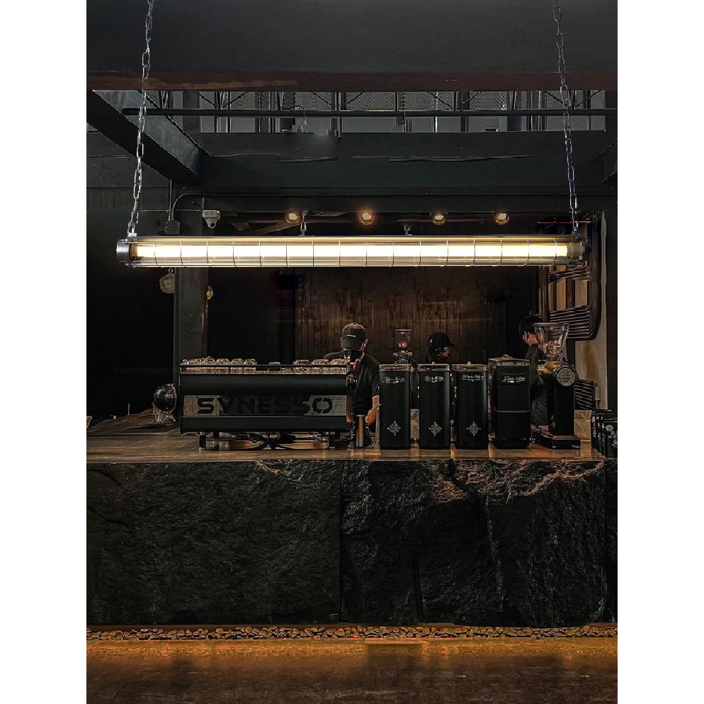 Ultra Mariner Pendant Light - Nautical Industrial Metal Cage Linear LED Light | Kitchen Island & Bar Pendant