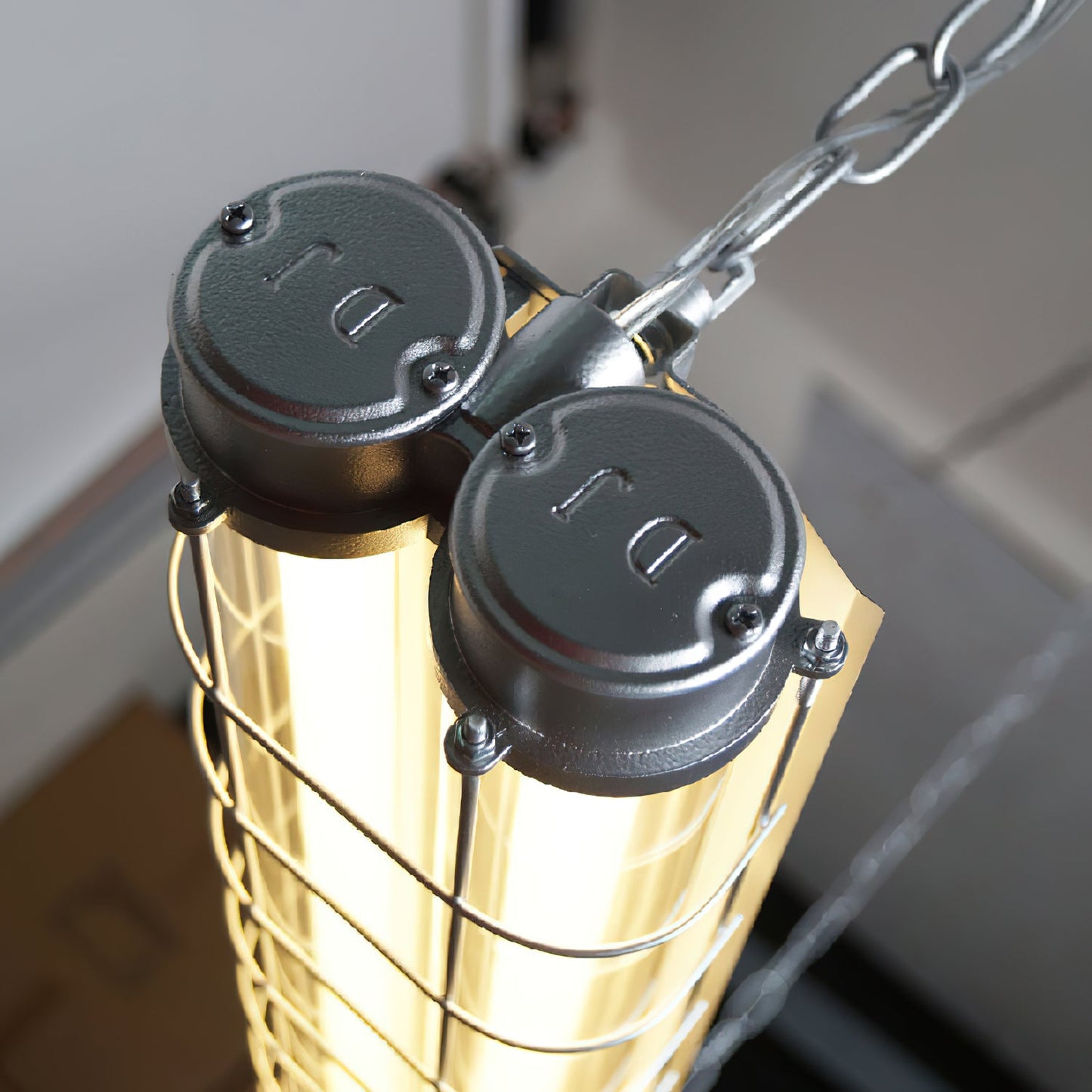 Ultra Mariner Pendant Light - Nautical Industrial Metal Cage Linear LED Light | Kitchen Island & Bar Pendant