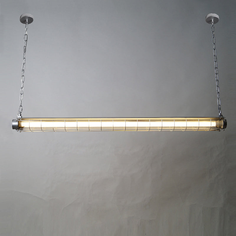Ultra Mariner Pendant Light - Nautical Industrial Metal Cage Linear LED Light | Kitchen Island & Bar Pendant