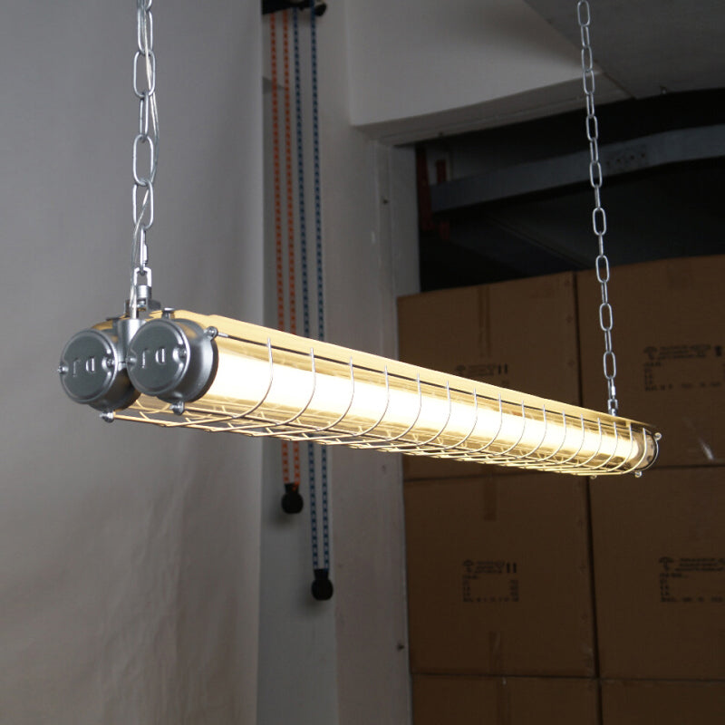 Ultra Mariner Pendant Light - Nautical Industrial Metal Cage Linear LED Light | Kitchen Island & Bar Pendant