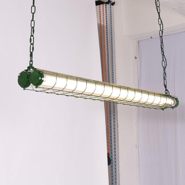 Ultra Mariner Pendant Light - Nautical Industrial Metal Cage Linear LED Light | Kitchen Island & Bar Pendant